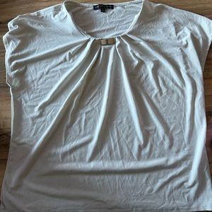 Adrienne vittadini cream blouse